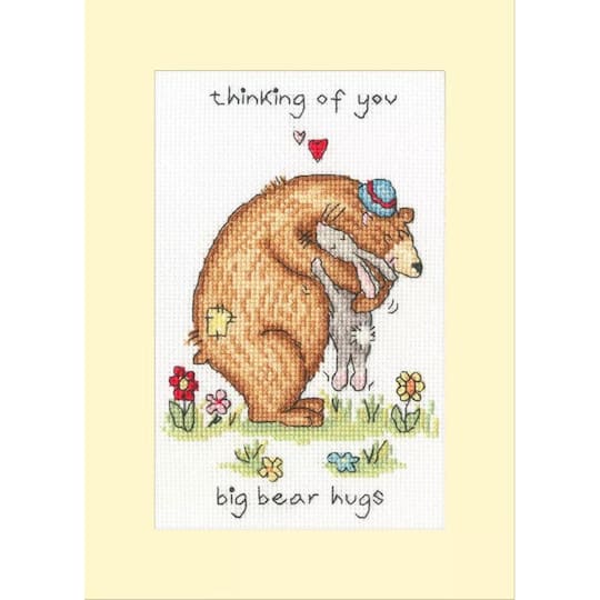 Bothy Threads Big Bear Hugs Counted Cross Stitch Kit